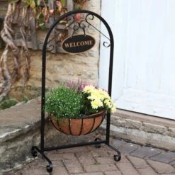 14In Saxon Basket Welcome Planter