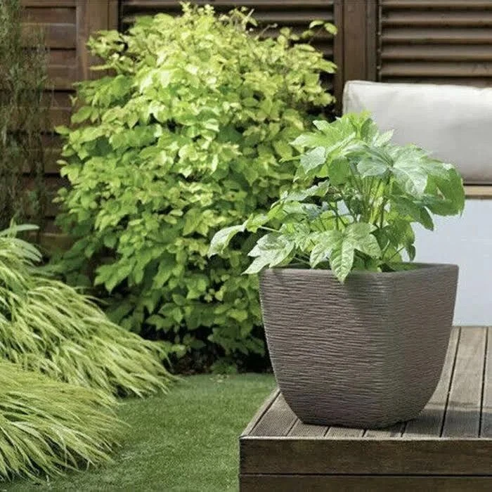Cotswold Planter Square 32cm Brown 4 Cotswold Planter Square 32cm Brown - Image 2