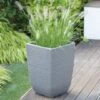 Cotswold Planter Tall Square 33cm Marble Green -Sprout Haven cotswold planter tall square 33cm marble green 1627813285 l