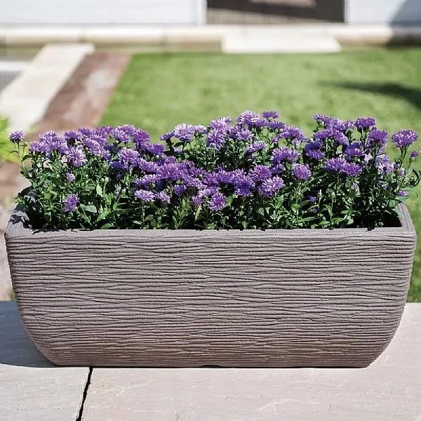 Cotswold Planter Trough 60cm Brown 4 Cotswold Planter Trough 60cm Brown - Image 2