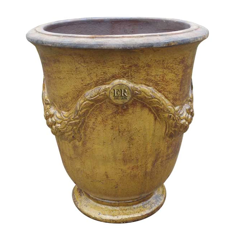 Garland Urn Old Leather S2 3 Garland Urn Old Leather S2