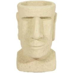 Mini Easter Island Planter Cream