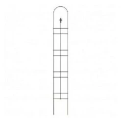 Narrow Trellis With Finial, Black